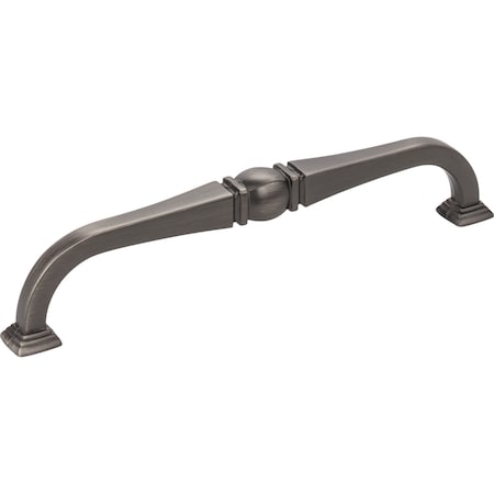 Jeffrey Alexander 160 mm Center-to-Center Brushed Pewter Katharine Cabinet Pull 188-160BNBDL
